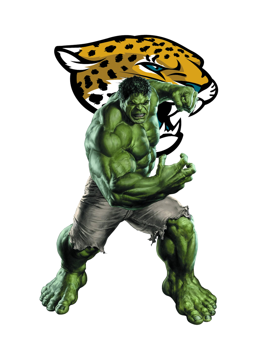 Jacksonville Jaguars Hulk Logo vinyl decal